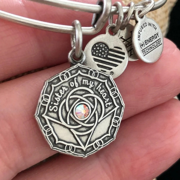 Alex and Ani Silver Bridesmaid Bangle Bracelet - Picture 4 of 5